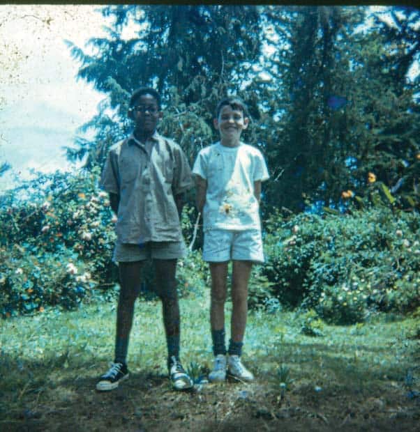  Young Tutman in 1969 with best pal Martin Marriott at St. Michaels School in Tanzania. Courtesy of Fred Tutman.  