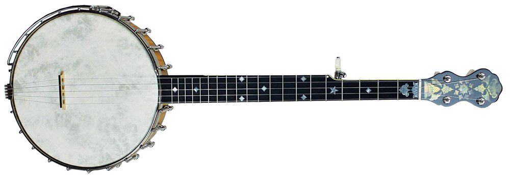 A more modern style banjo (late-1800s) that Ross began producing in 2016.