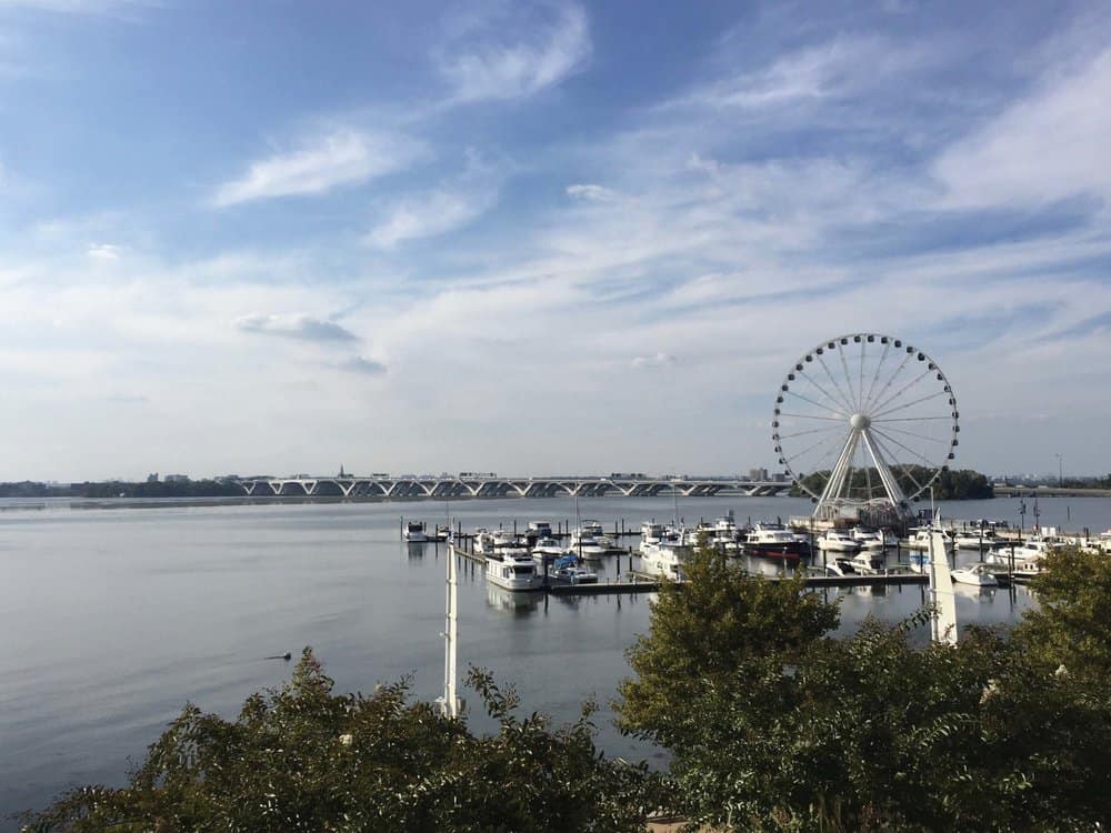  The distinctive Capital Wheel marks the approach to National Harbor. Photo by Jody Argo Schroath. 