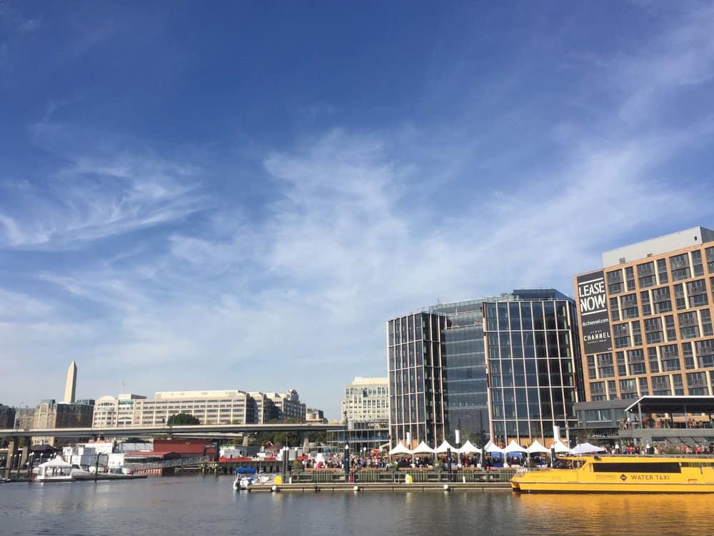   Hip eateries, a concert venue, luxury apartment buildings and a pier extending into prime waterfront are some features of District Wharf.   photos by Jody Argo Schroat 