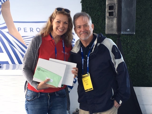  Cheryl and Scott Croft, Director of Public Relations for BoatUS, which sponsored the Boating Videos category. 