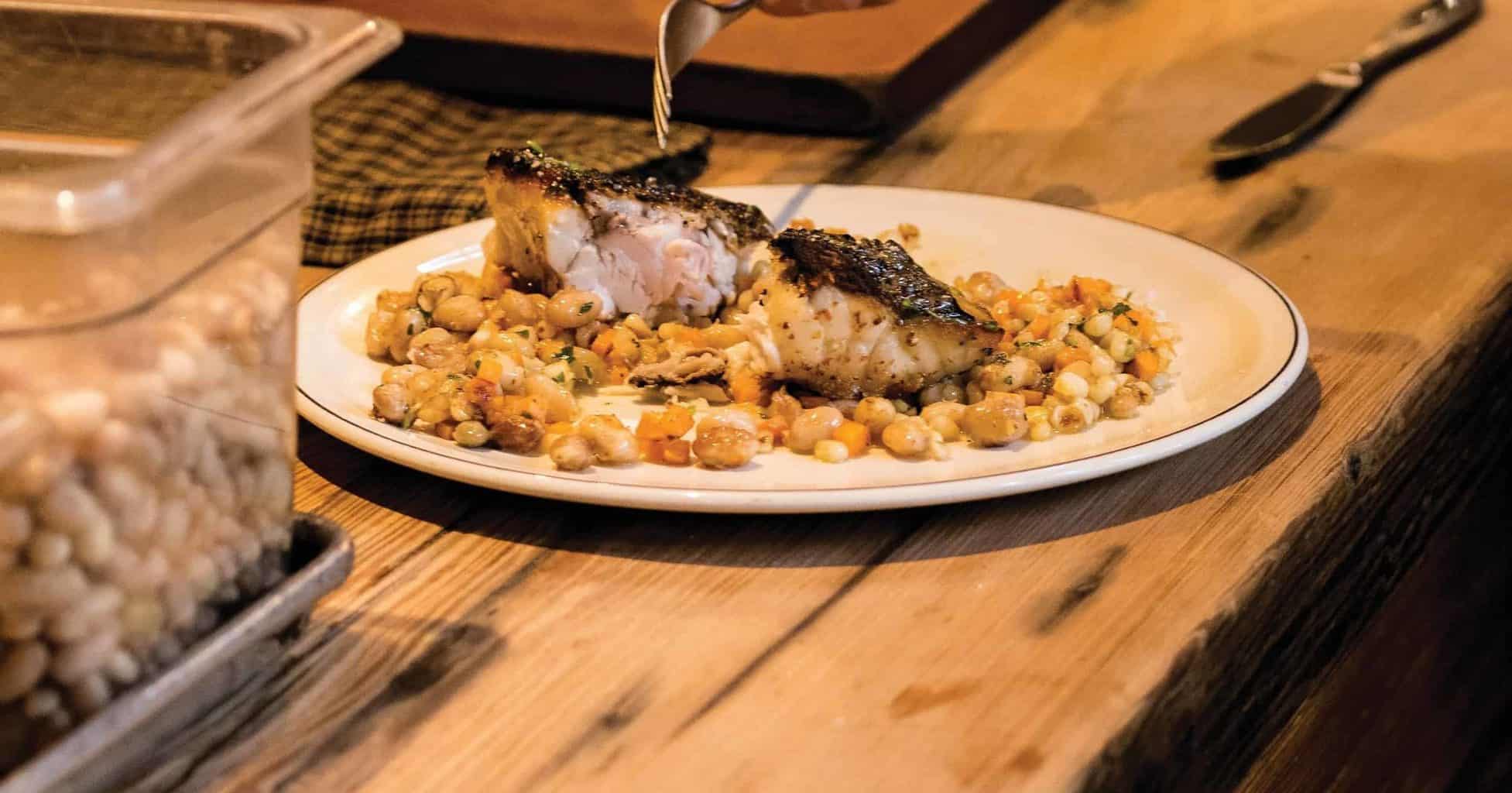 Chesapeake Chef Spike Gjerde's Cast Iron Rockfish Chesapeake Bay