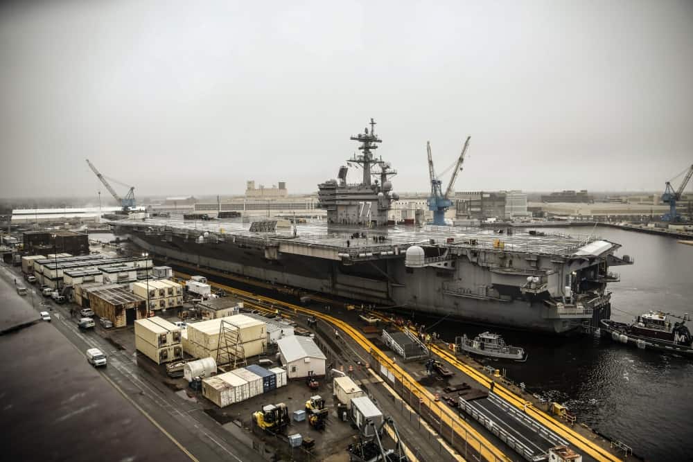  USS George H.W. Bush at Norfolk Naval Shipyard 