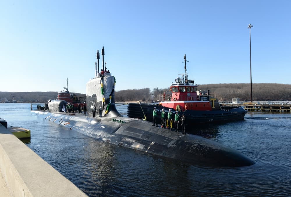  USS  North Dakota  just returned from her first deployment in February. Photo by  Petty Officer 1st Class STEVEN HOSKINS    ,  Naval Submarine Support Center, New London  