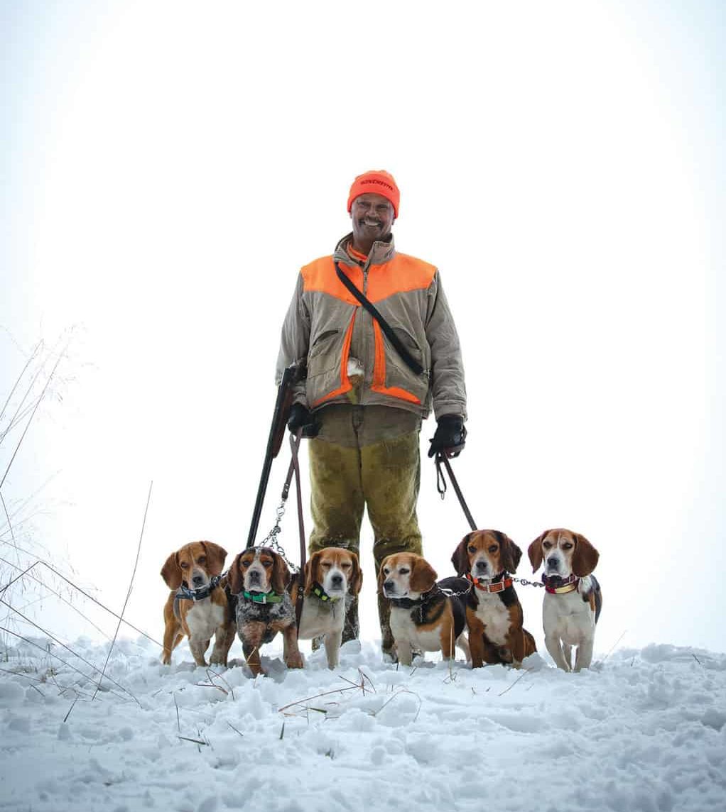 Charles Rodney and his hounds