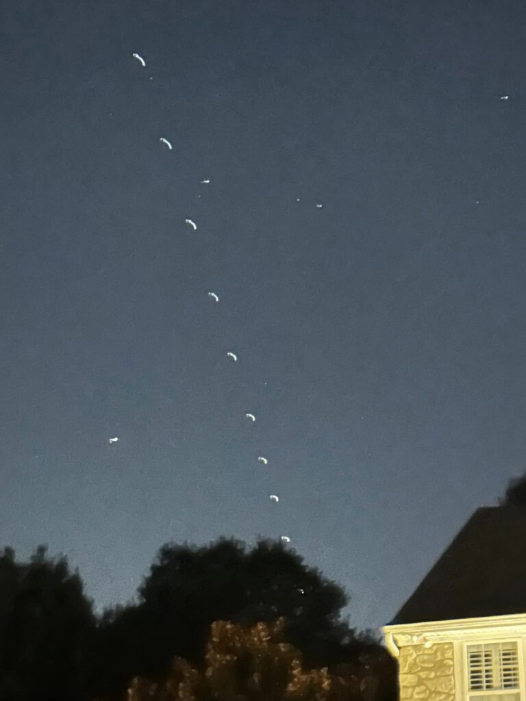 VIDEO SpaceX Satellites Cause Stir in BayRegion Night Sky