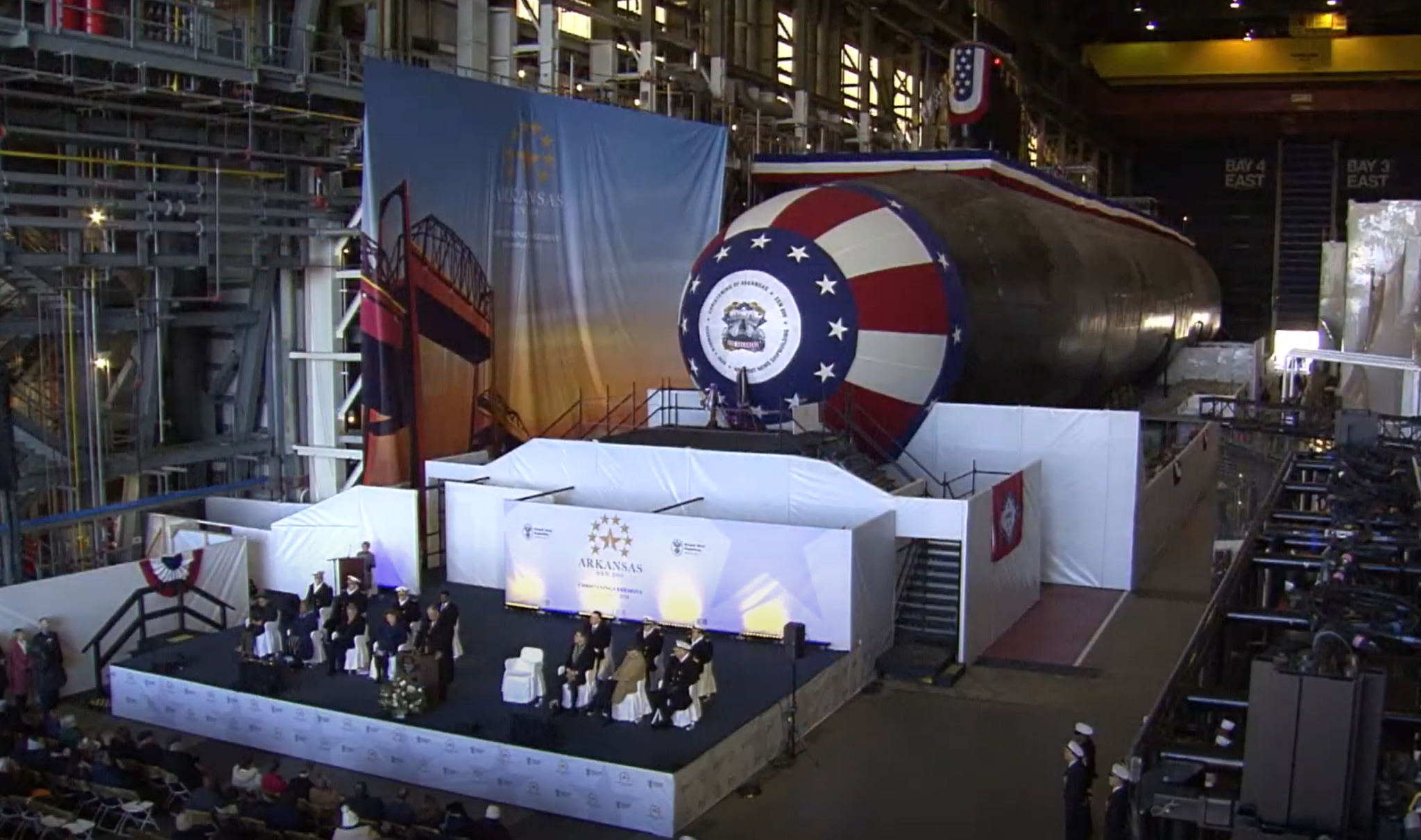 Virginia-Class Nuclear Submarine Christened in Newport News ...